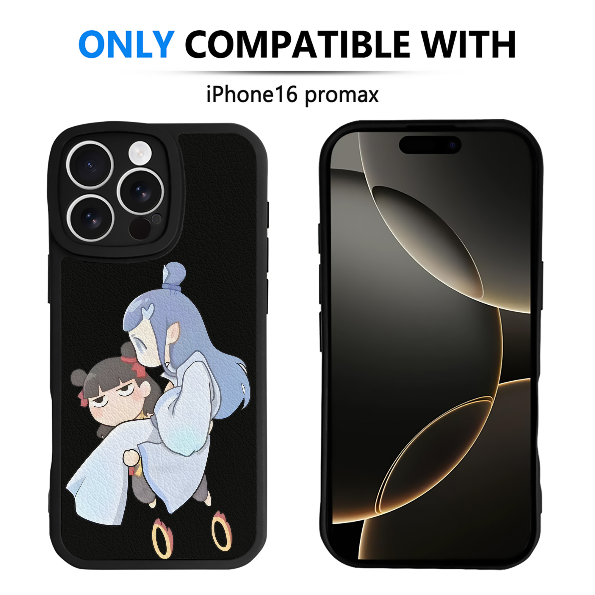 （画像用） Ne Zha 2 ナタ 魔童の大暴れ 【iPhone 16シリーズ対応】シリコンスマホケース（レザー調） 材質：シリコン